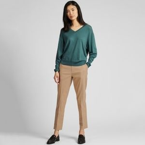 Uniqlo Womens Black Ezy Ankle Length Pant